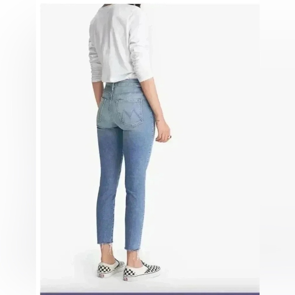 Mother Denim - High Waisted Looker Ankle Fray Jeans in Shoot to Thrill